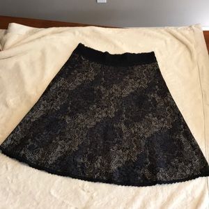 Cabi A-Line Skirt with Lace Waistband